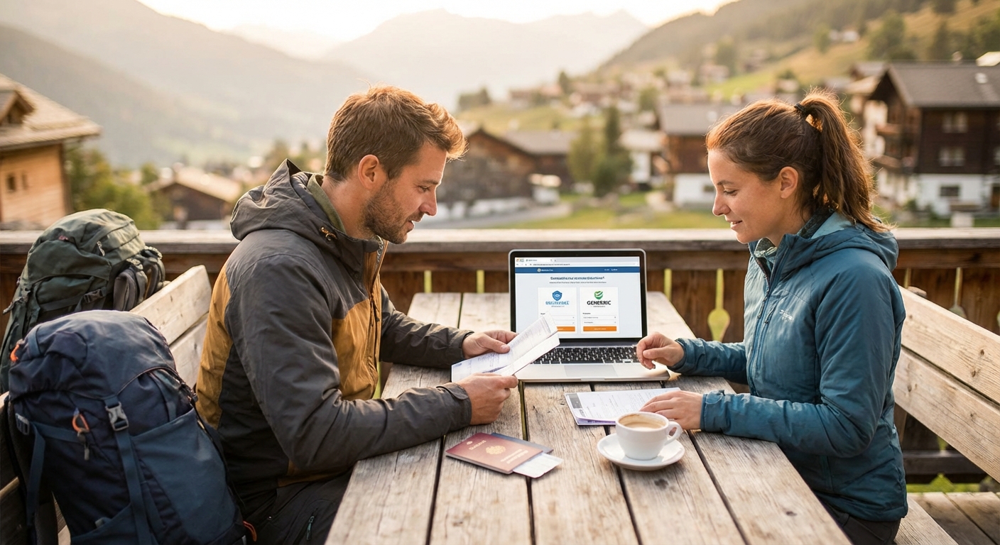 Create a lifestyle photography style blog image for a Travel website article abo
