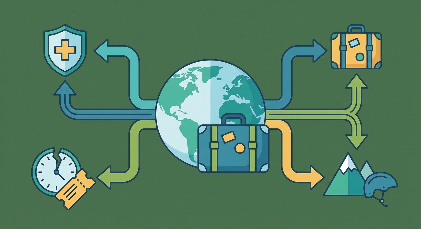 Create a professional blog illustration for a Travel website article about 