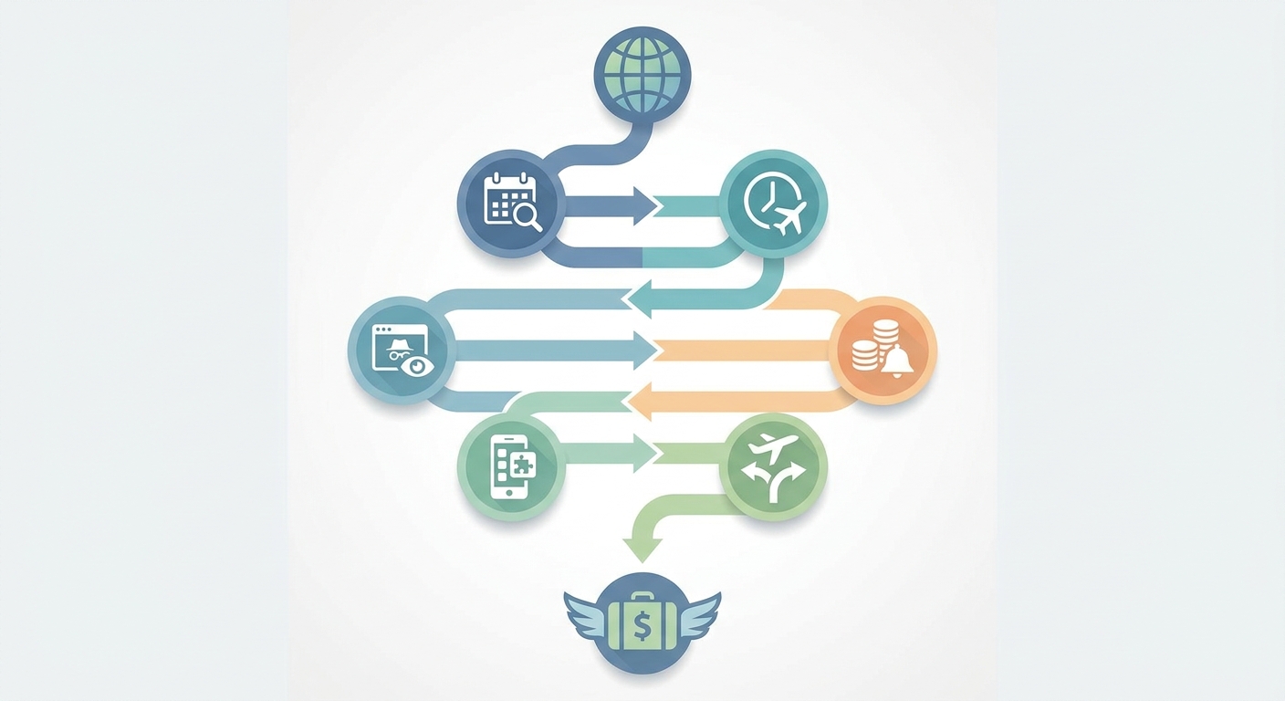 Create a professional blog illustration for a Travel website article about 