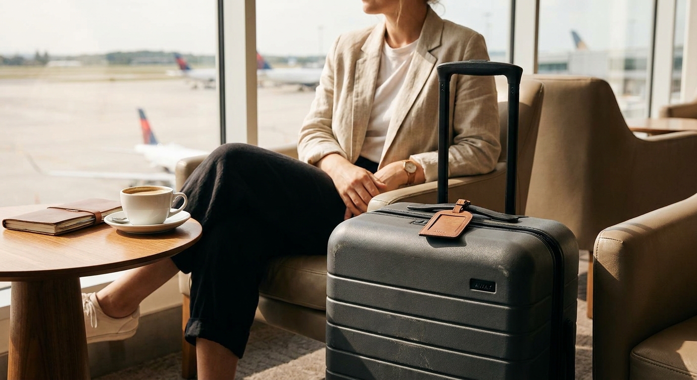 Create a lifestyle photography style blog image for a Travel website article abo