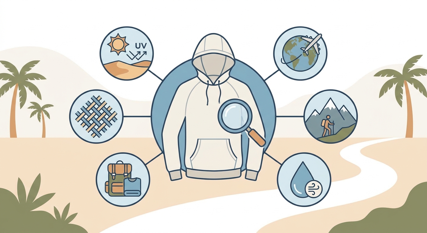Create a professional blog illustration for a Travel website article about 