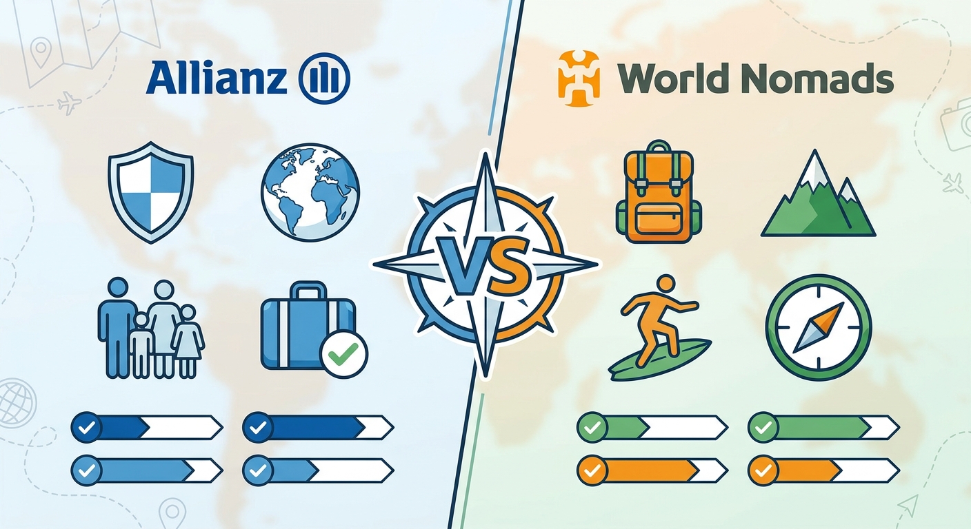 Create a professional blog illustration for a Travel website article about 
