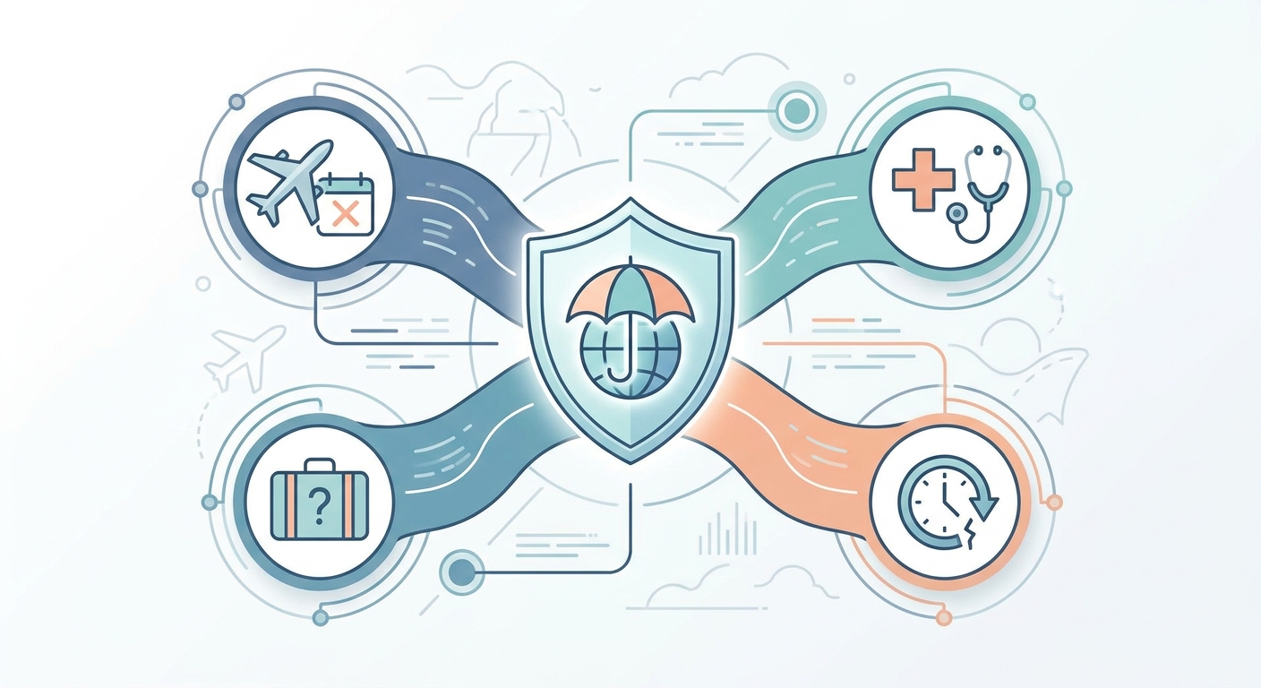 Create a professional blog illustration for a Travel website article about 