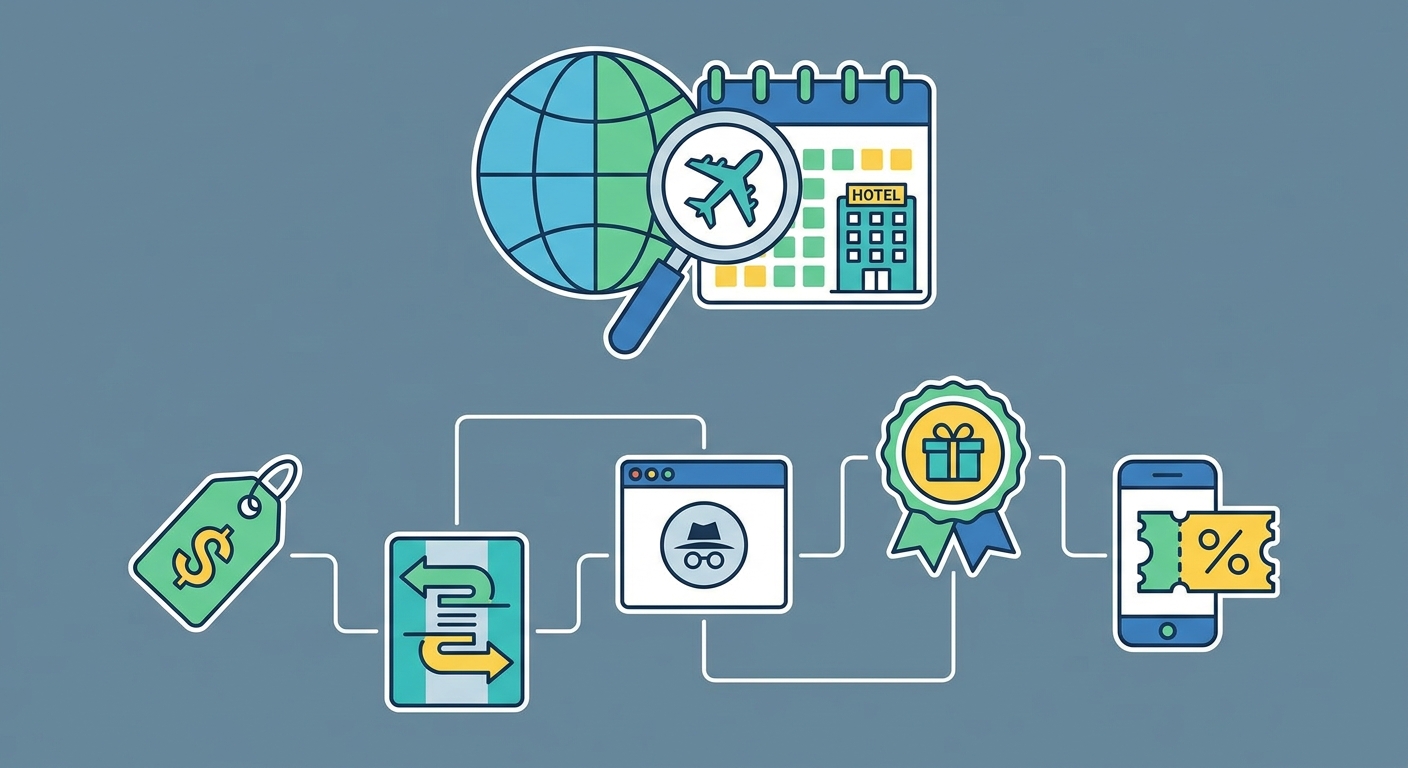 Create a professional blog illustration for a Travel website article about 