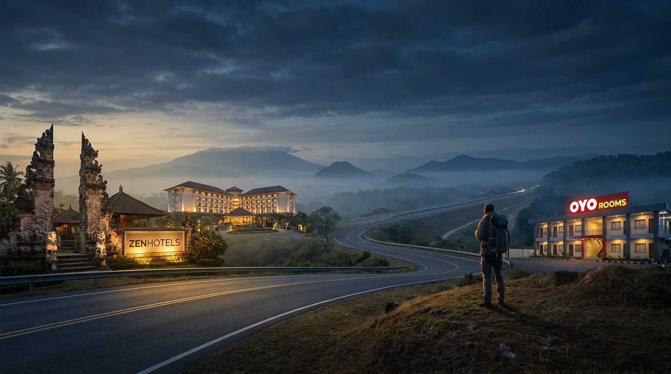 Create a cinematic wide-angle scene suitable for a Travel blog article titled 