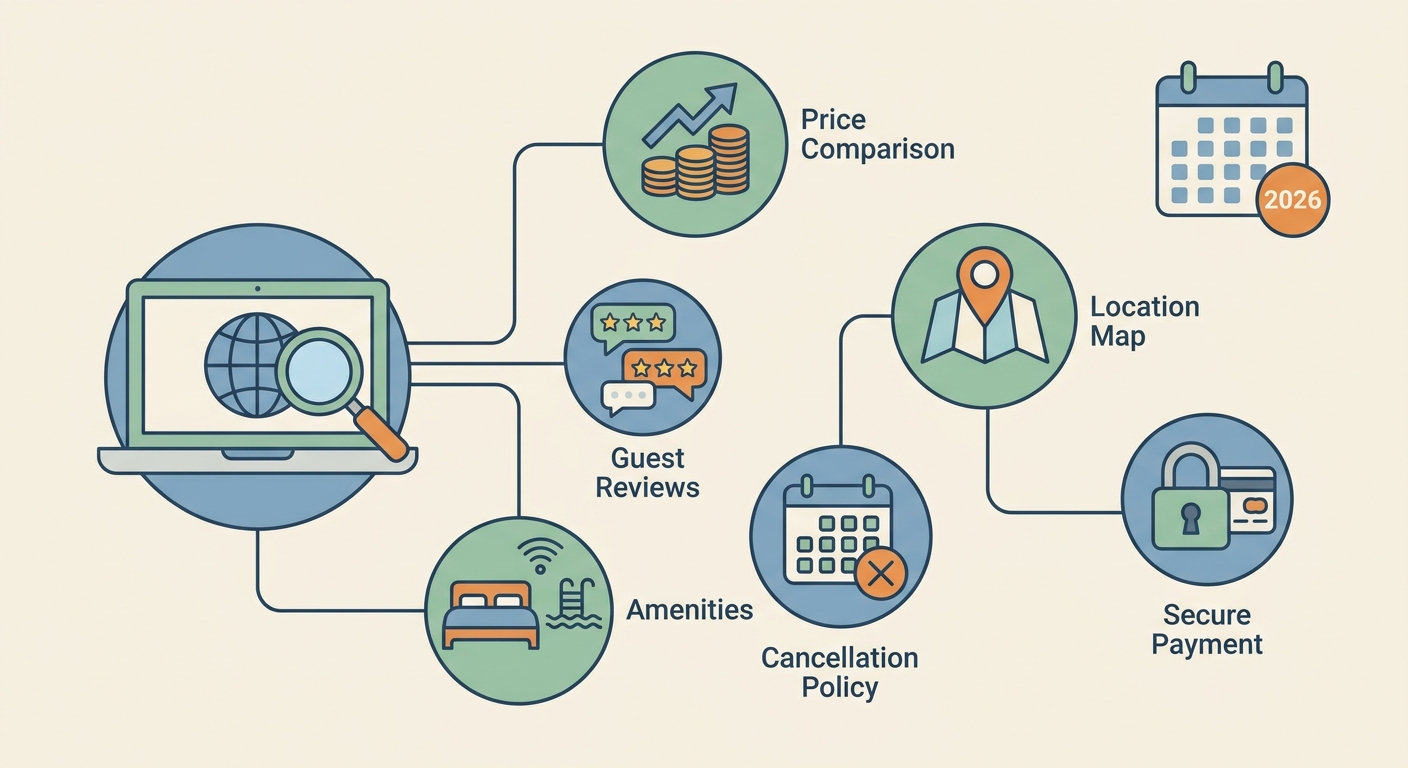 Create a professional blog illustration for a Travel website article about 