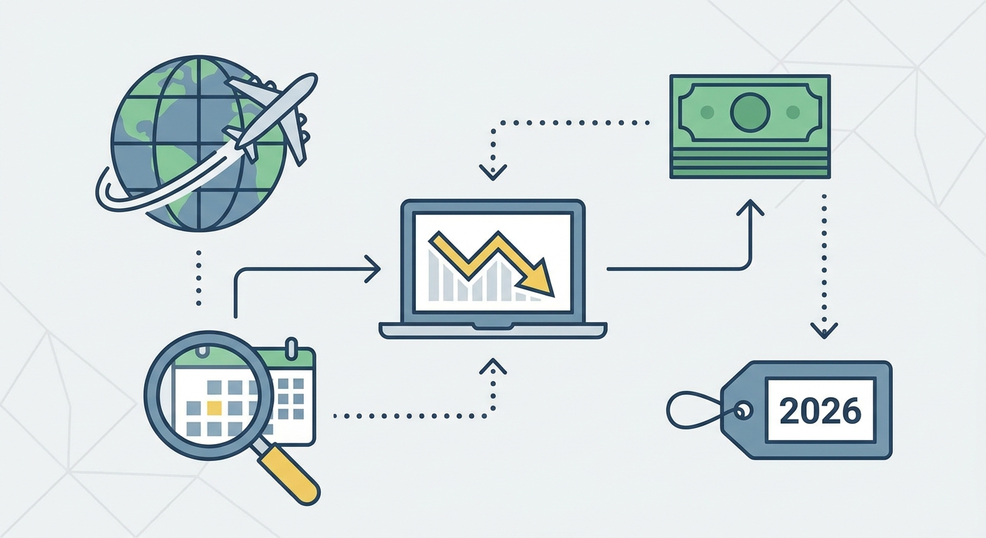 Create a professional blog illustration for a Travel website article about 