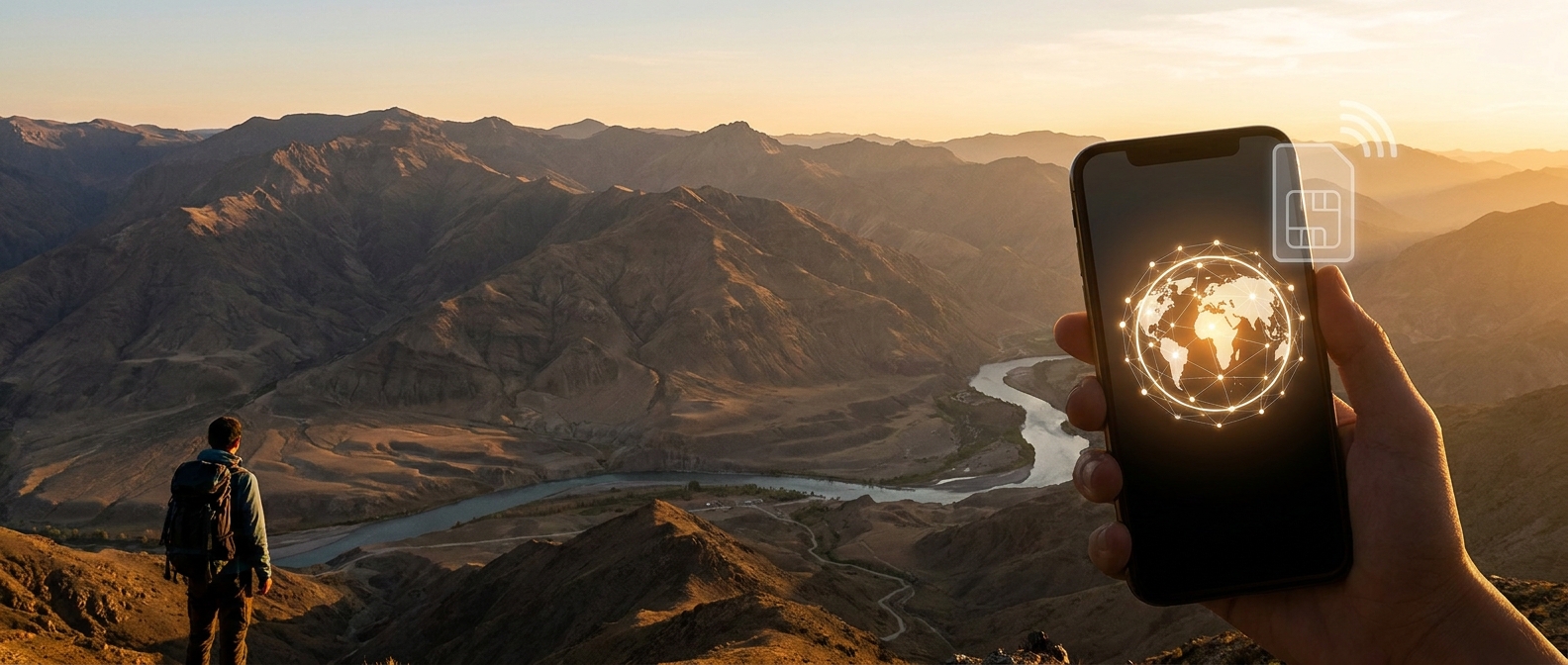 Create a cinematic wide-angle scene suitable for a Travel blog article titled 