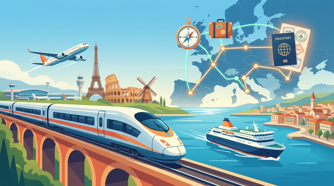 How To Plan a Multi-Country European Trip: Flights, Trains, and Ferries Combined