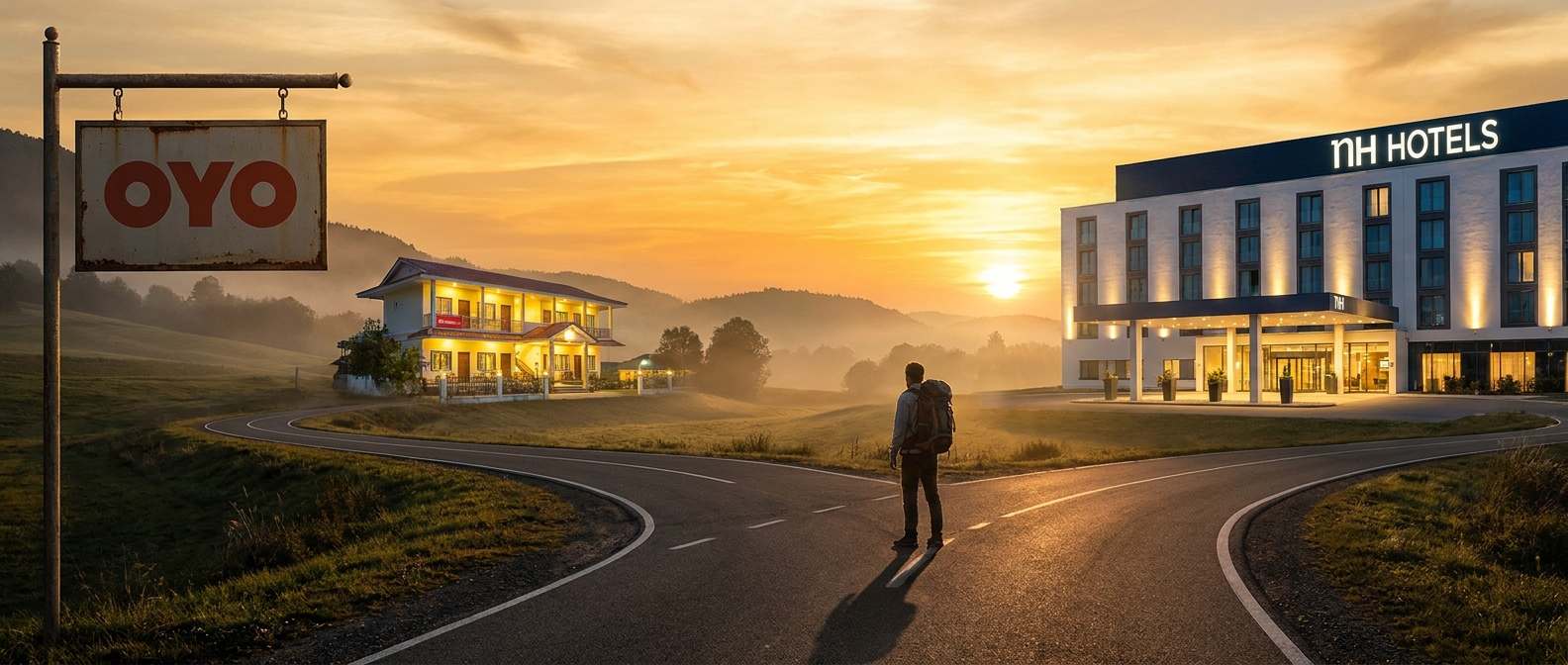 Create a cinematic wide-angle scene suitable for a Travel blog article titled 
