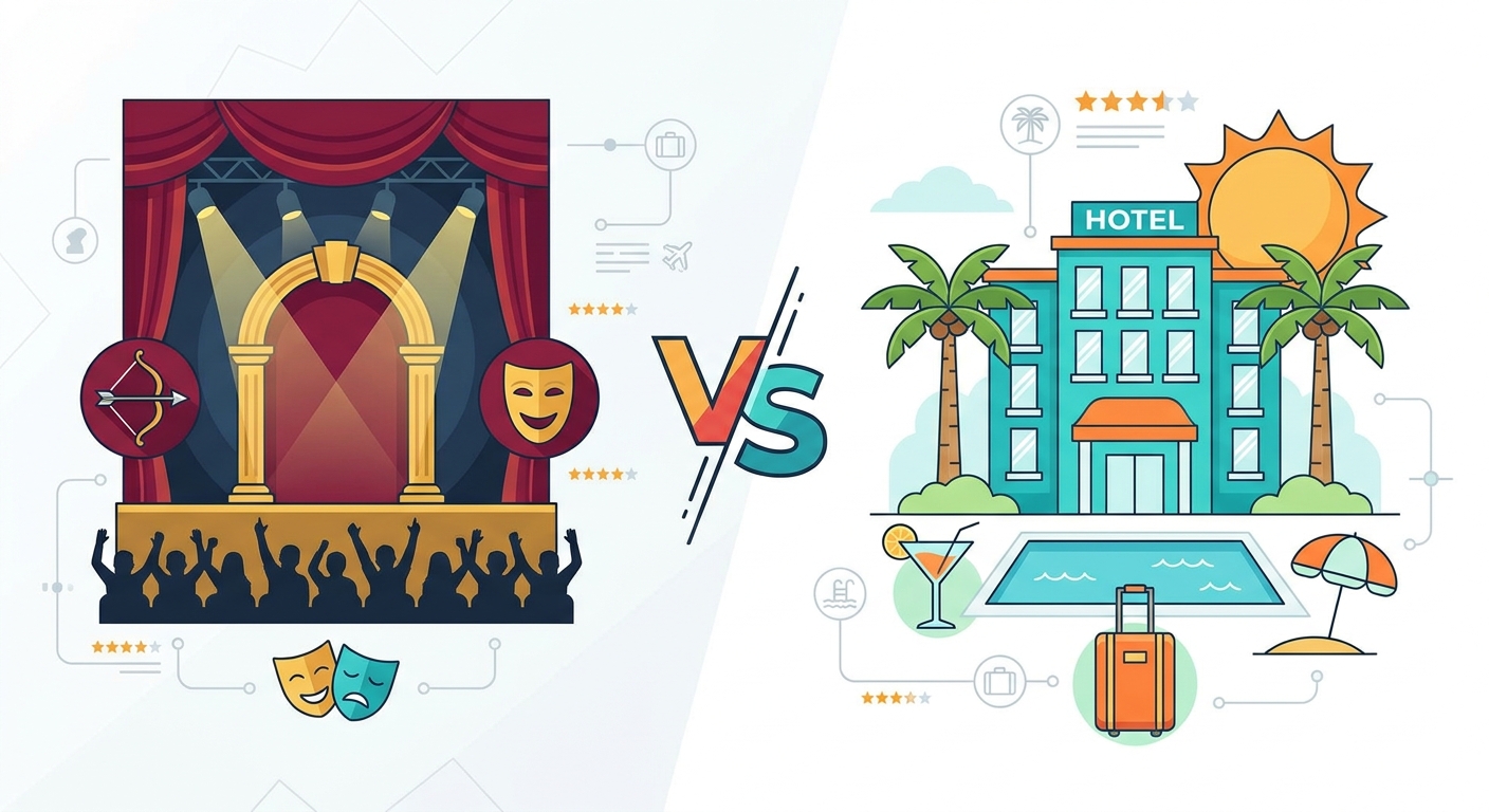 Create a professional blog illustration for a Travel website article about 