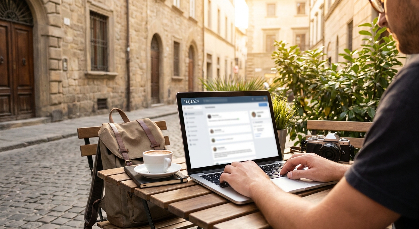 Create a lifestyle photography style blog image for a Travel website article abo