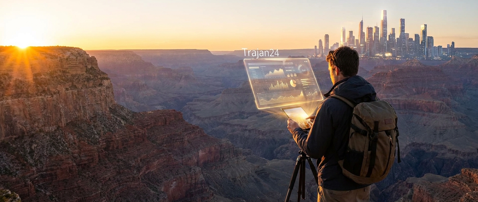 Create a cinematic wide-angle scene suitable for a Travel blog article titled 