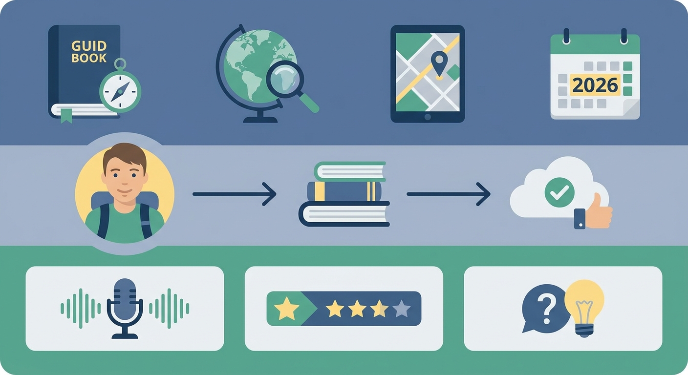Create a professional blog illustration for a Travel website article about 