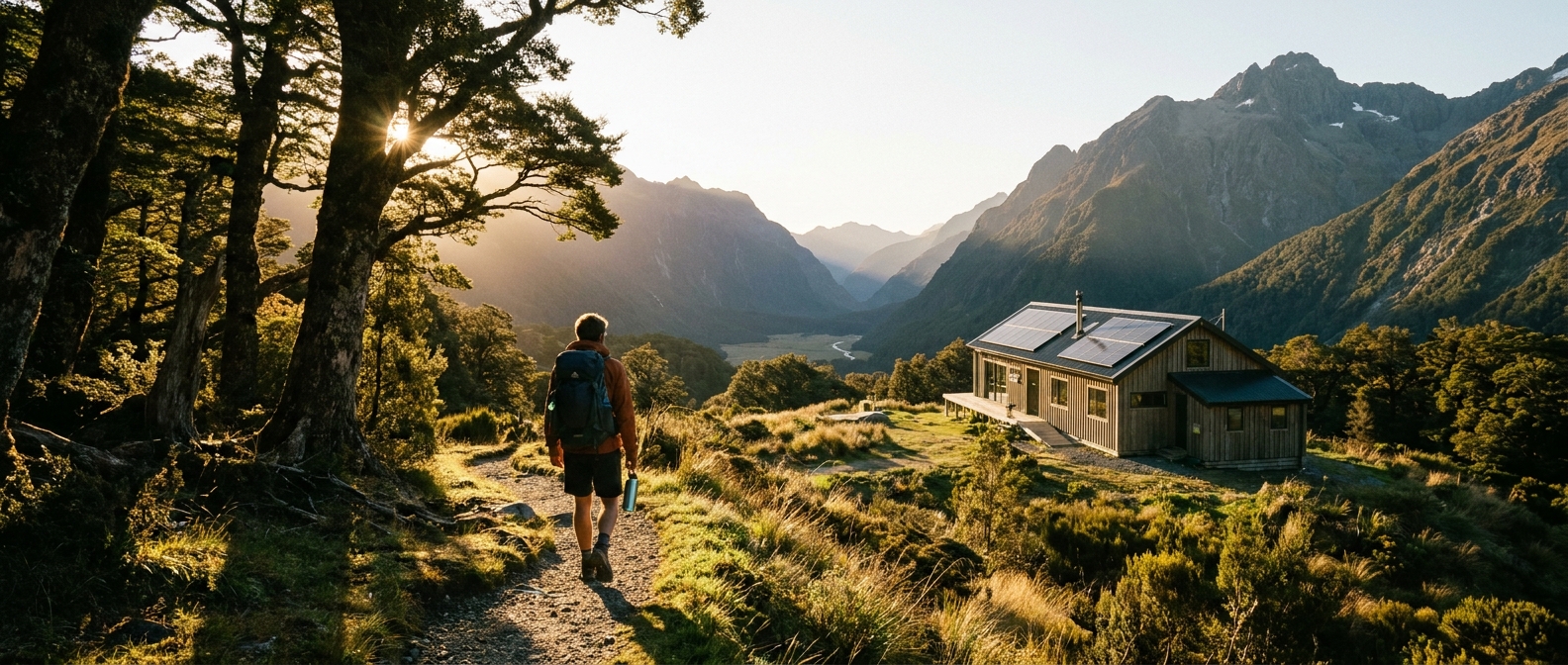 Create a cinematic wide-angle scene suitable for a Travel blog article titled 