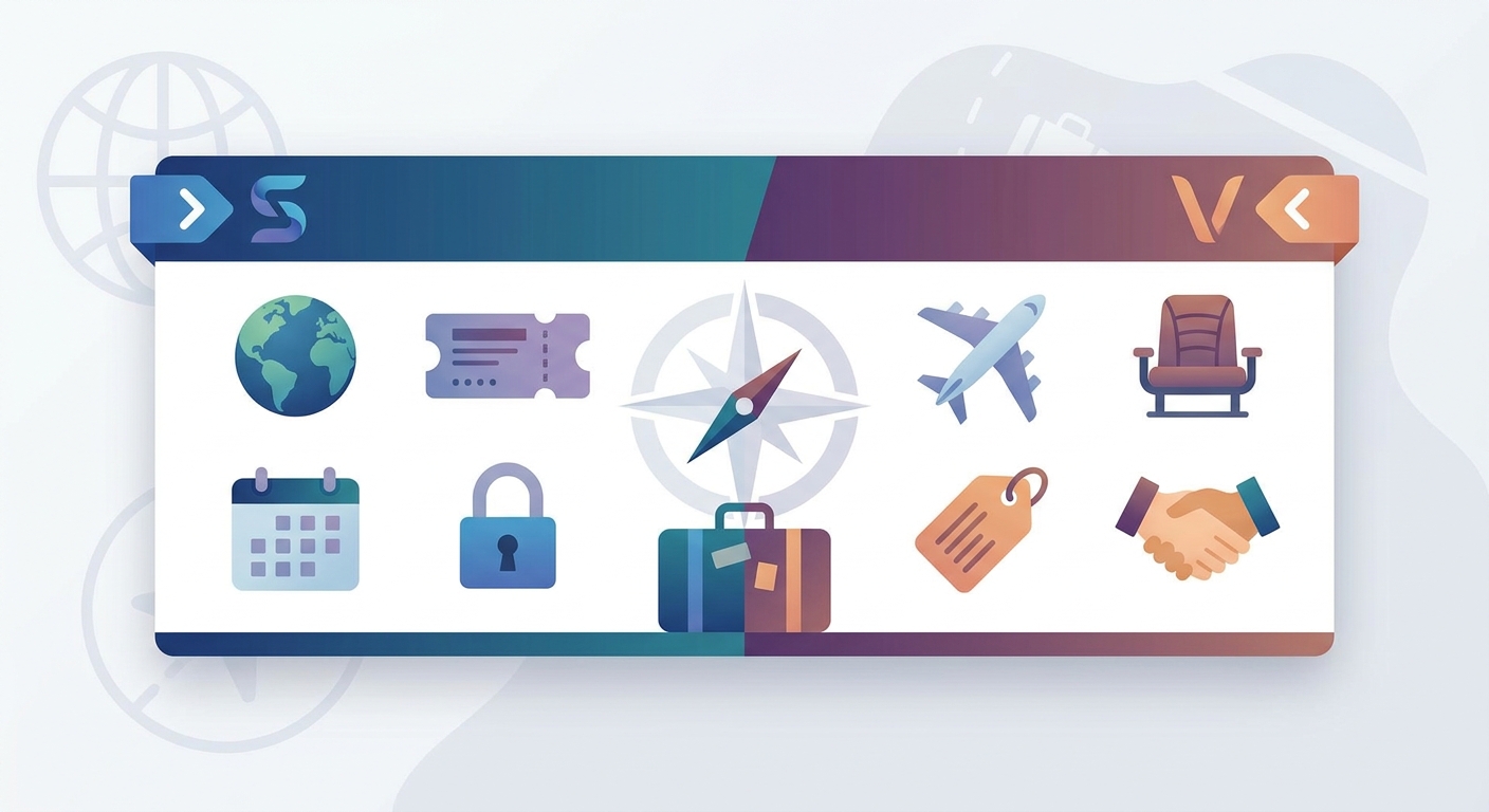 Create a professional blog illustration for a Travel website article about Stub