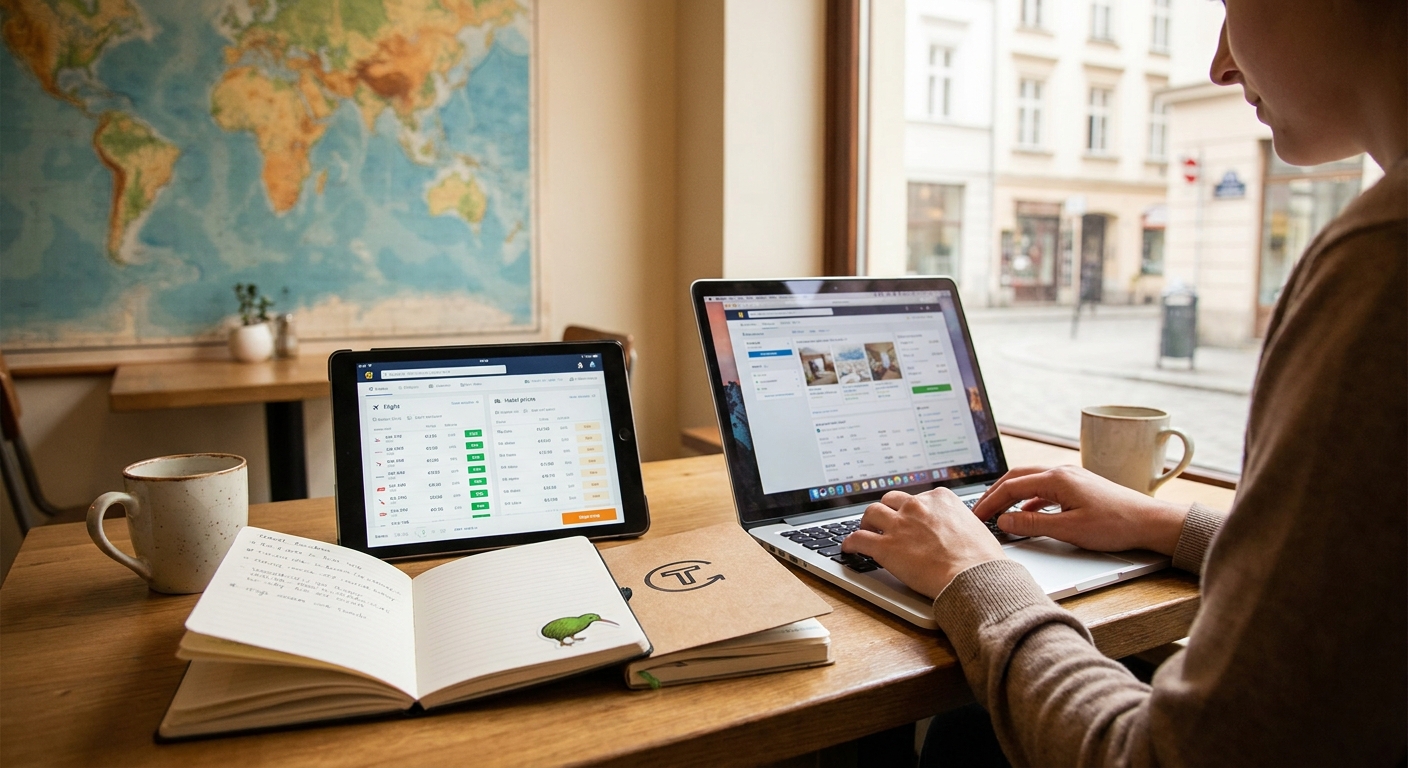 Create a lifestyle photography style blog image for a Travel website article abo