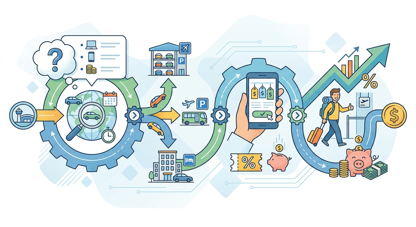 Create a professional blog illustration for a Travel website article about 