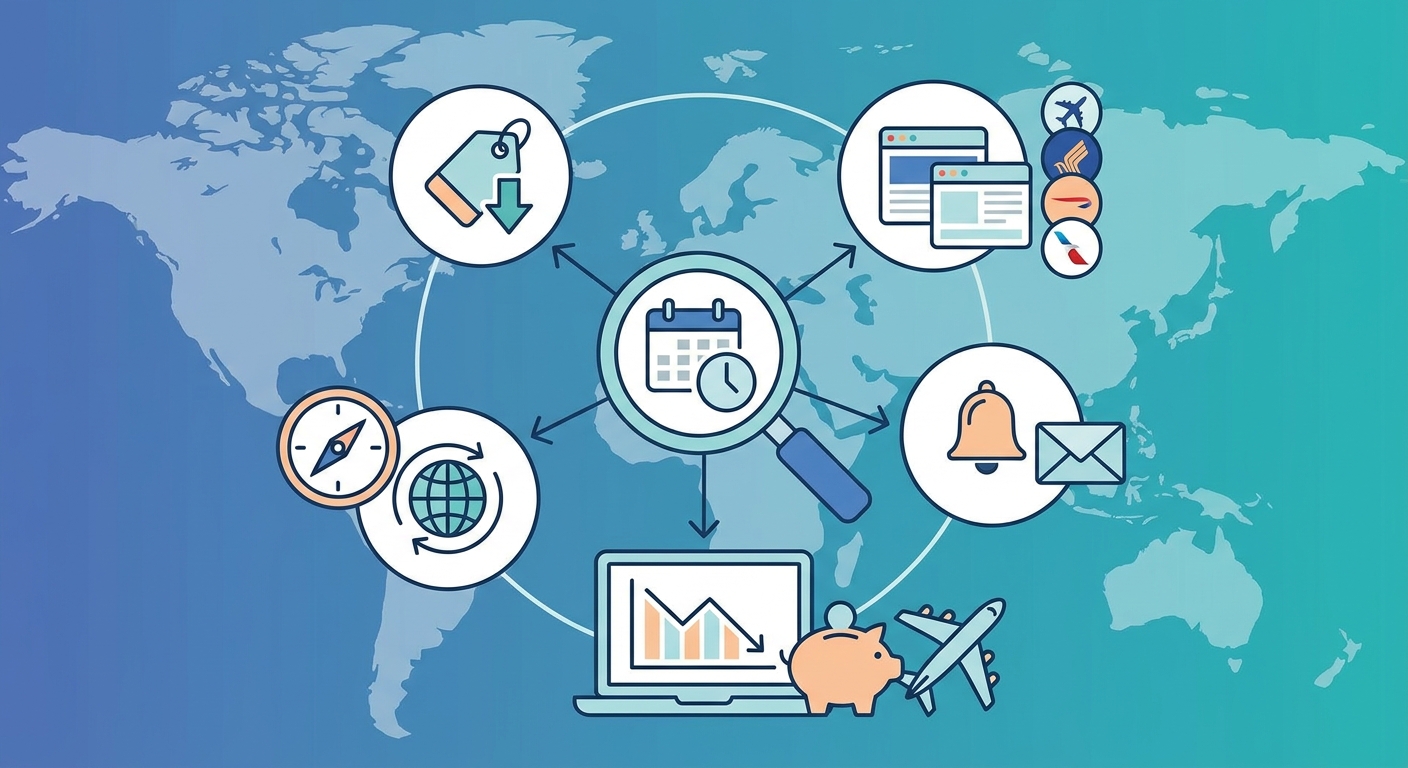 Create a professional blog illustration for a Travel website article about 