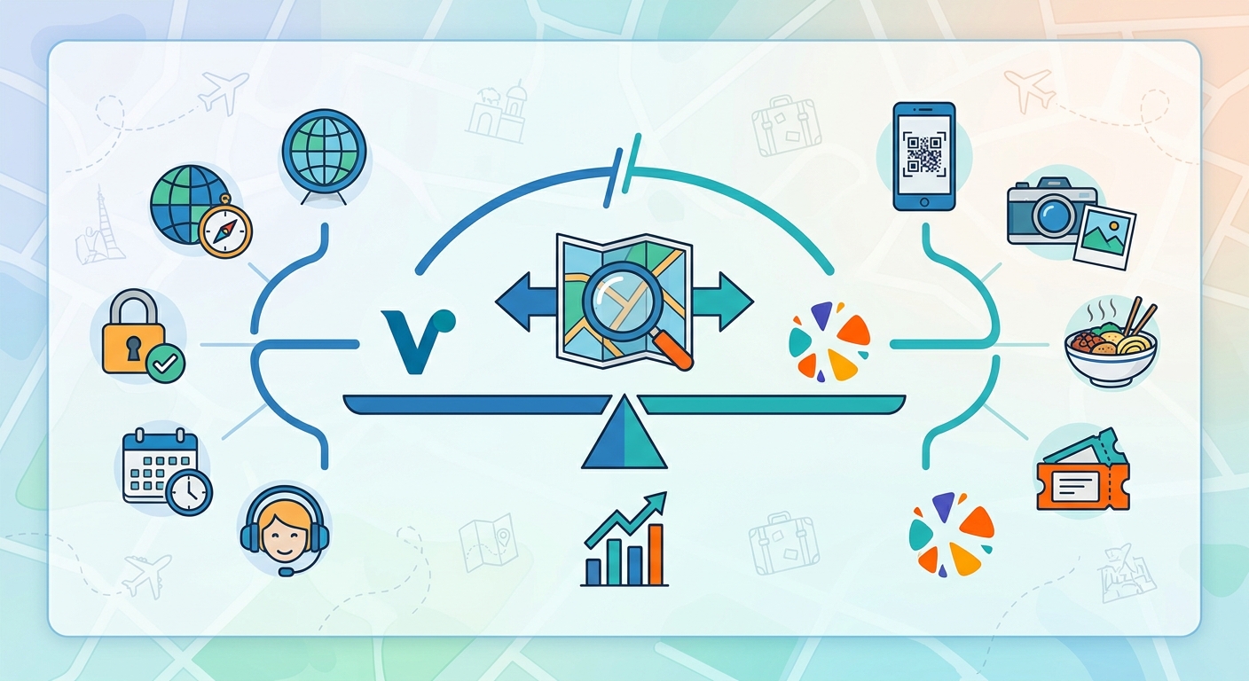 Create a professional blog illustration for a Travel website article about 