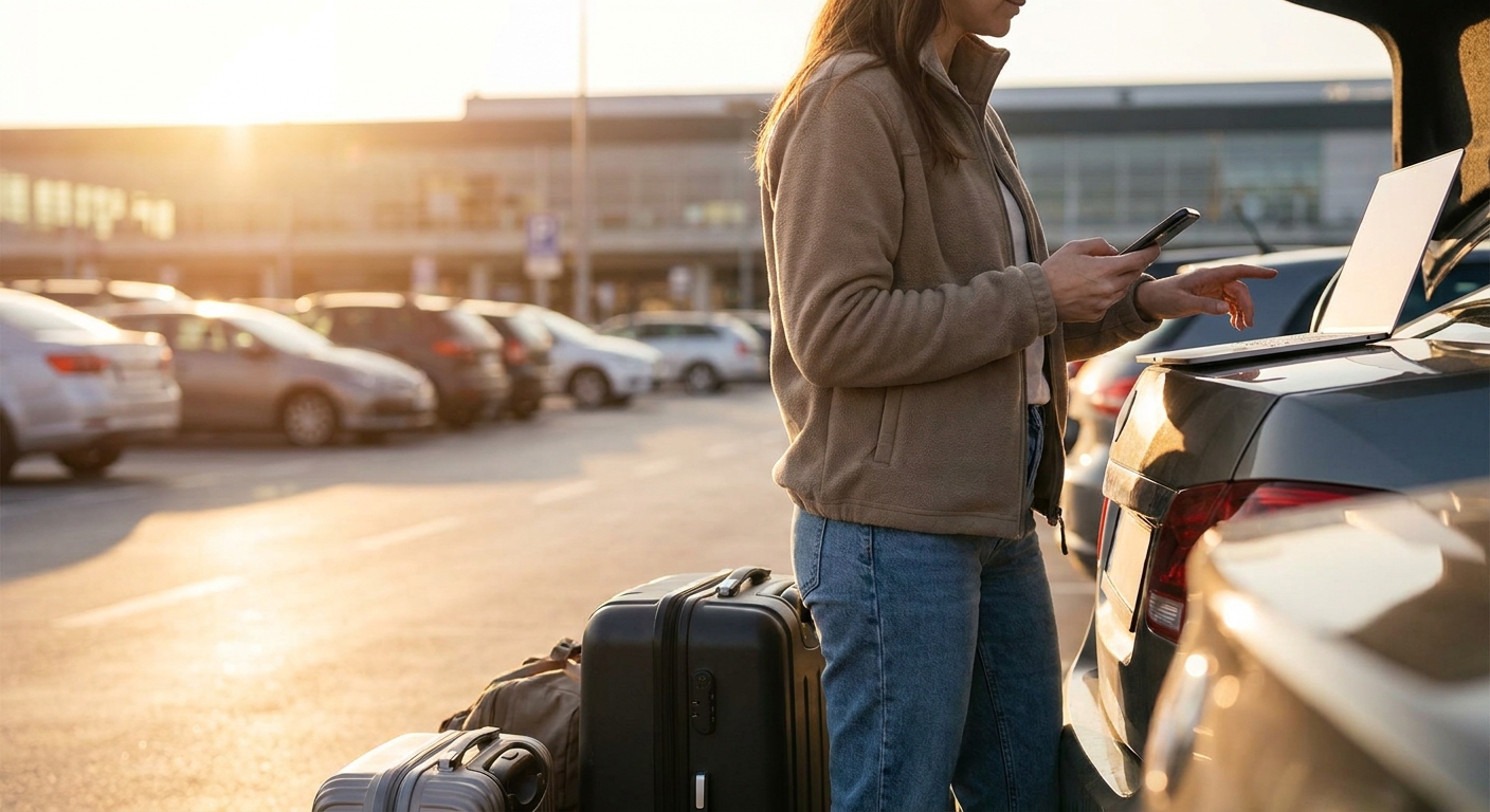 Create a lifestyle photography style blog image for a Travel website article abo