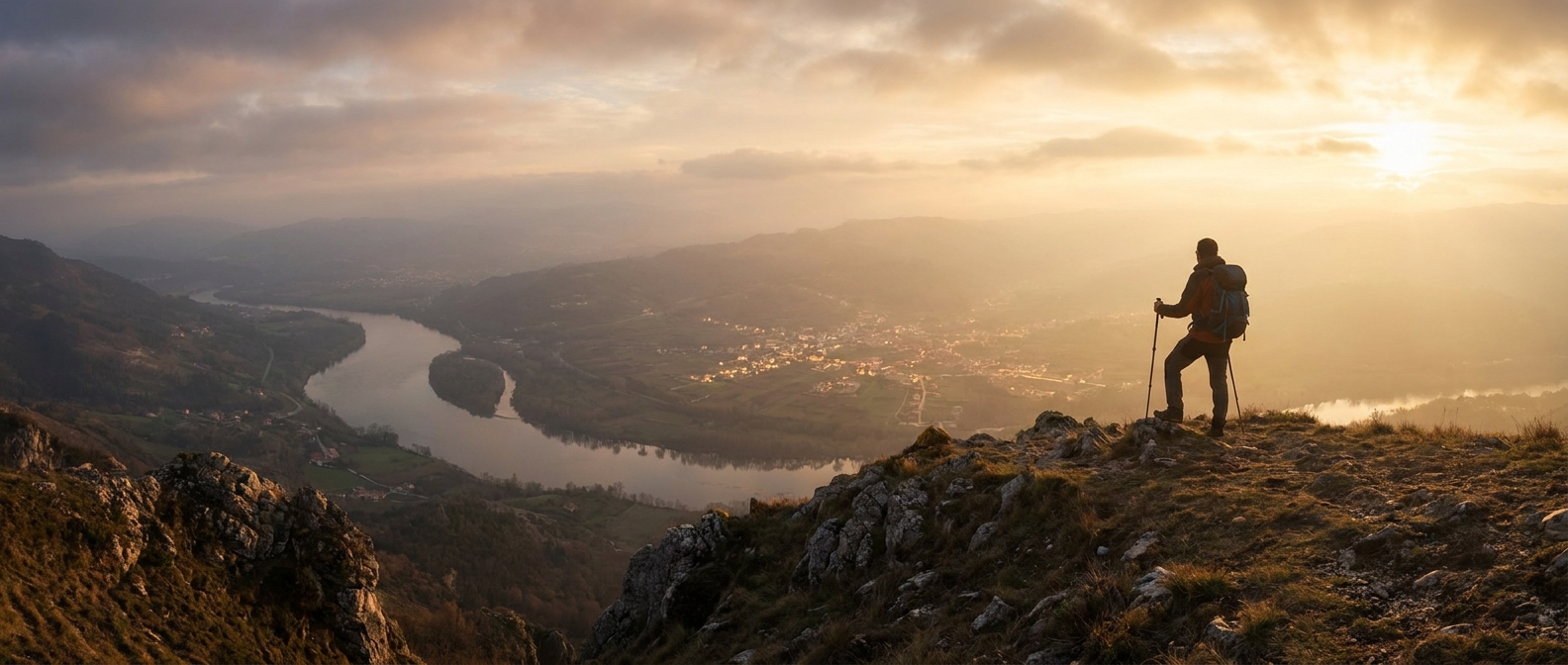 Create a cinematic wide-angle scene suitable for a Travel blog article titled 