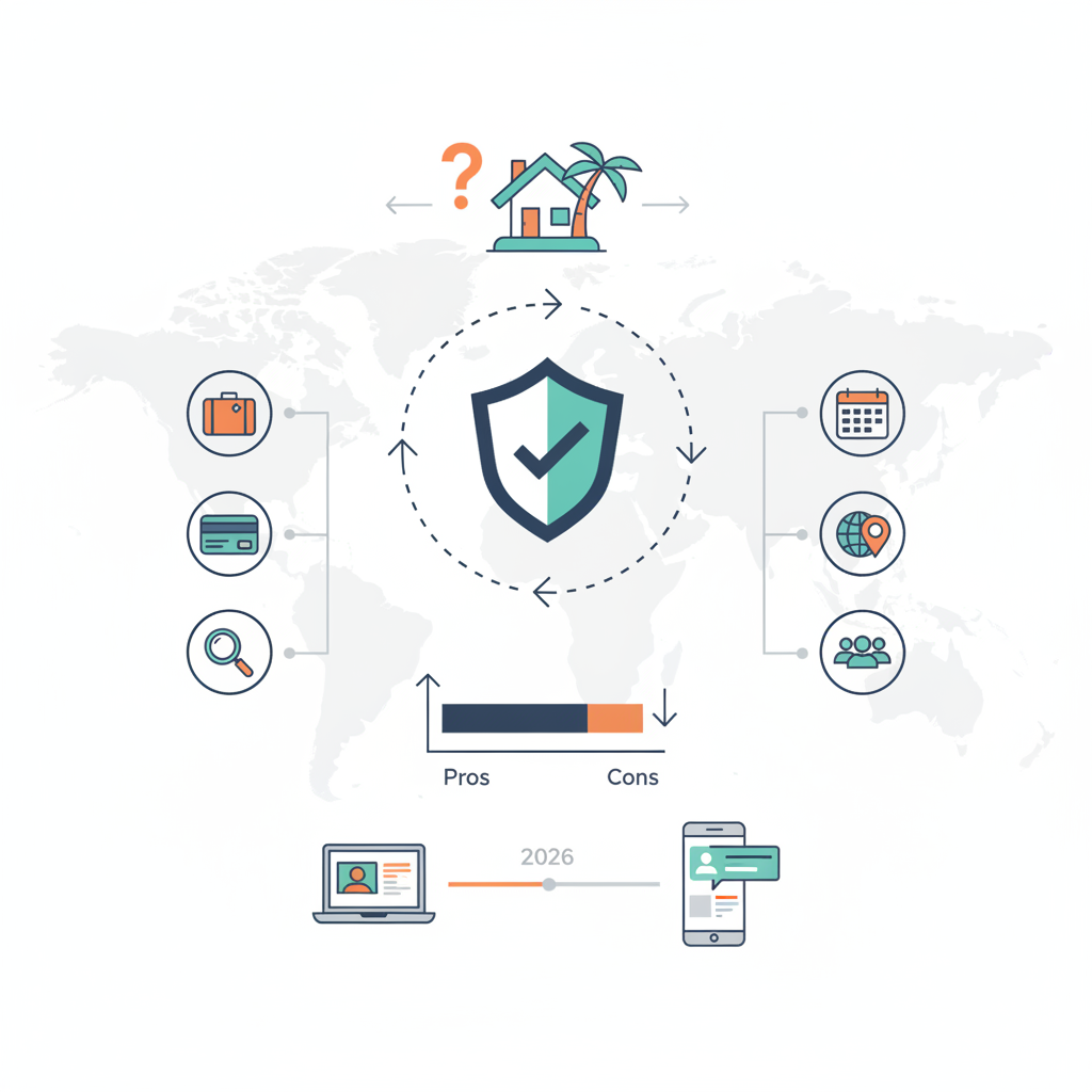 Create a professional blog illustration for a Travel & Booking website article a