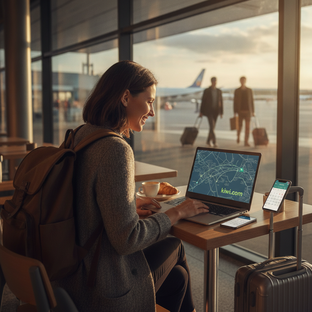 Create a lifestyle photography style blog image for a Travel & Booking website a