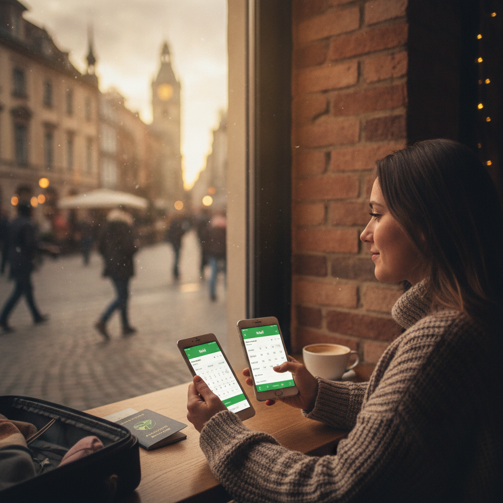 Create a lifestyle photography style blog image for a Travel & Booking website a