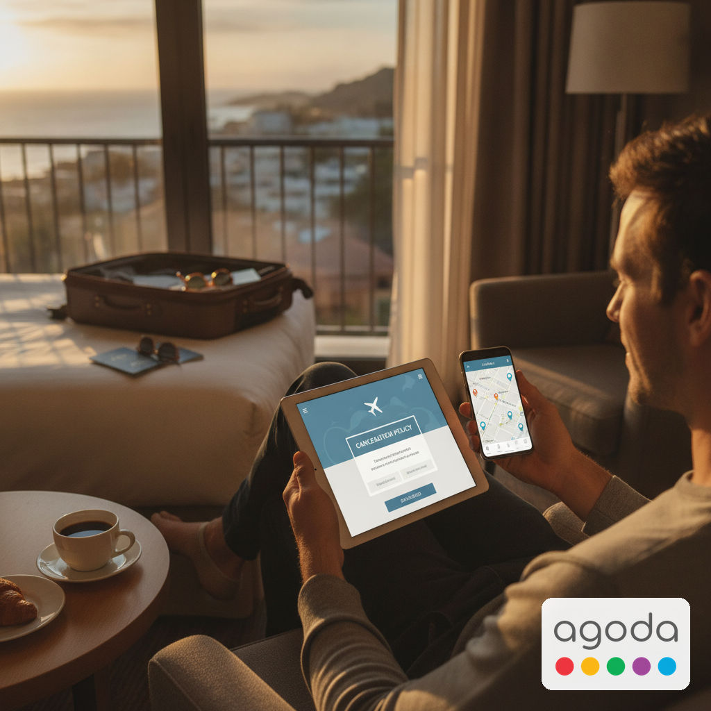 Create a lifestyle photography style blog image for a Travel & Booking website a